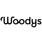 logo woodys noir